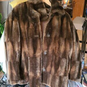 Faux fur coat